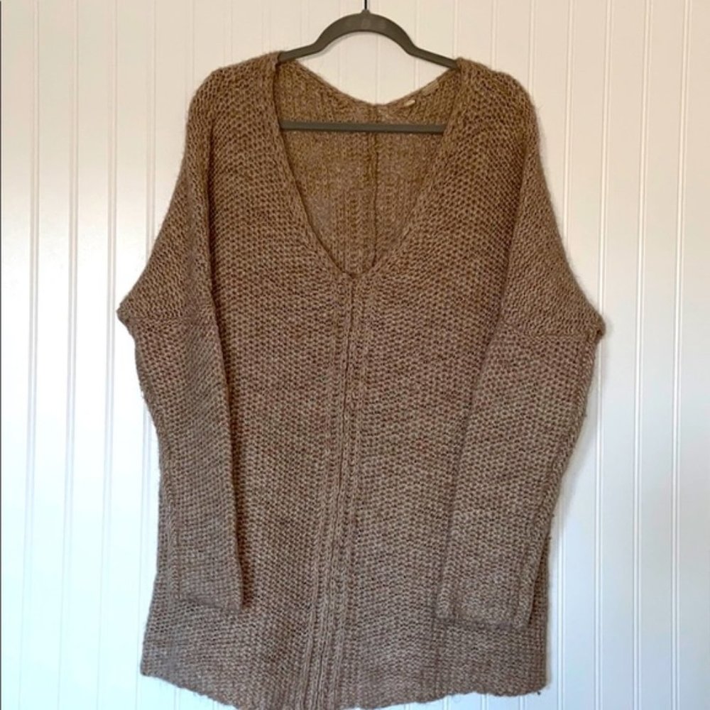 Anthropologie V-Neck Sweater Wool